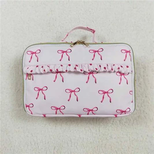 Pink Bow Ruffle Lunchbox