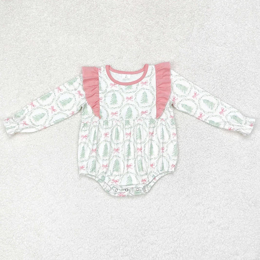 Trees & Bows Christmas Bubble Romper