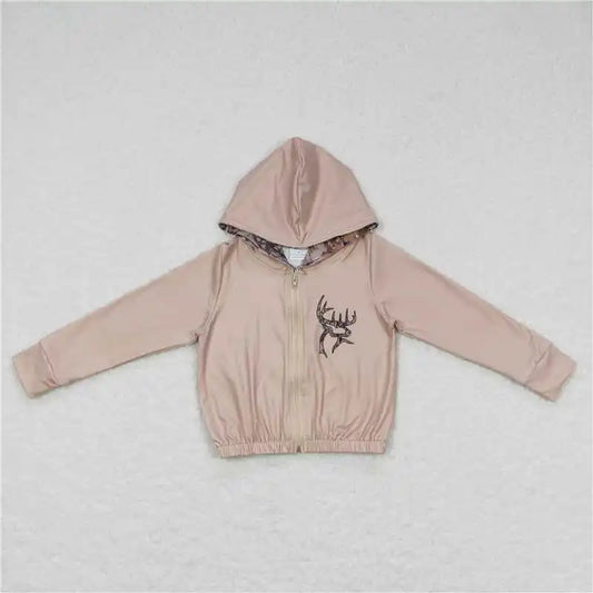 Boys Full Zip Deer Jacket