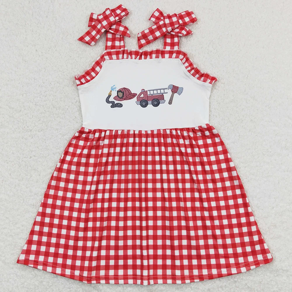 Girls Fire Truck Dress