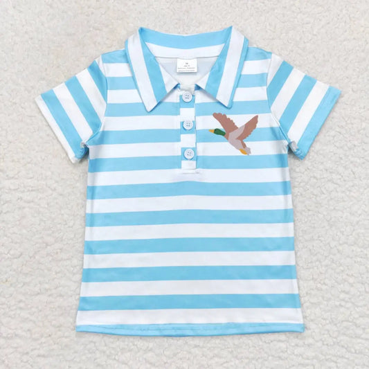 Boys Collared Striped Top
