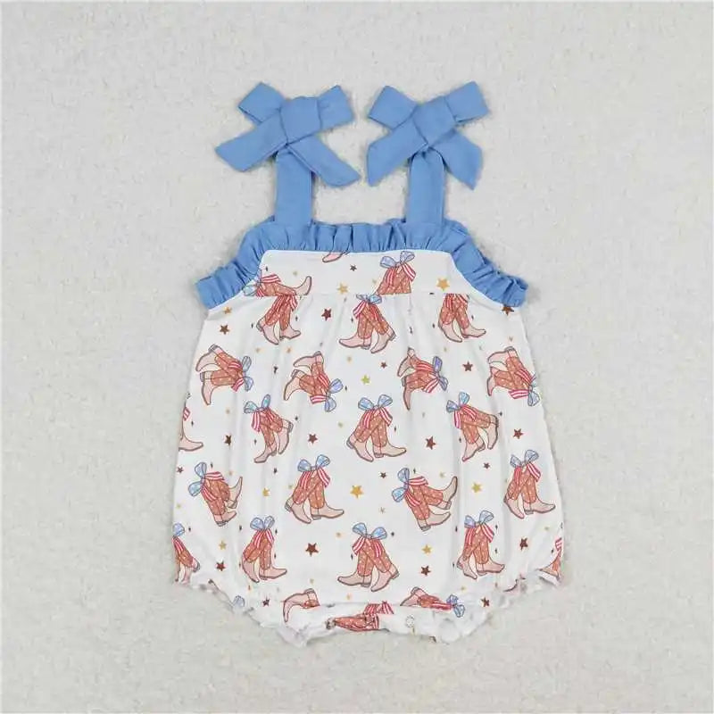 Patriotic Boots and Bows Bubble