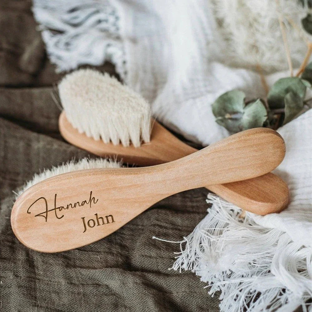 Custom Wooden Baby Brush