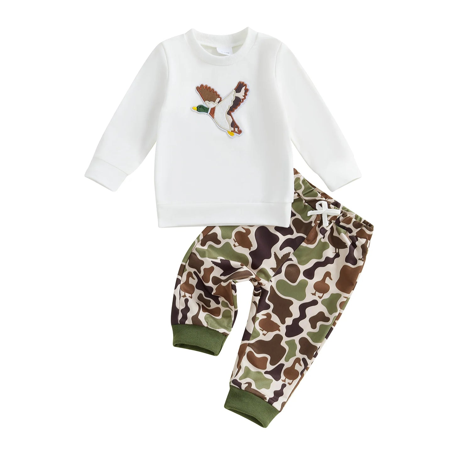 Boys Retro Camo Mallard Pant Set