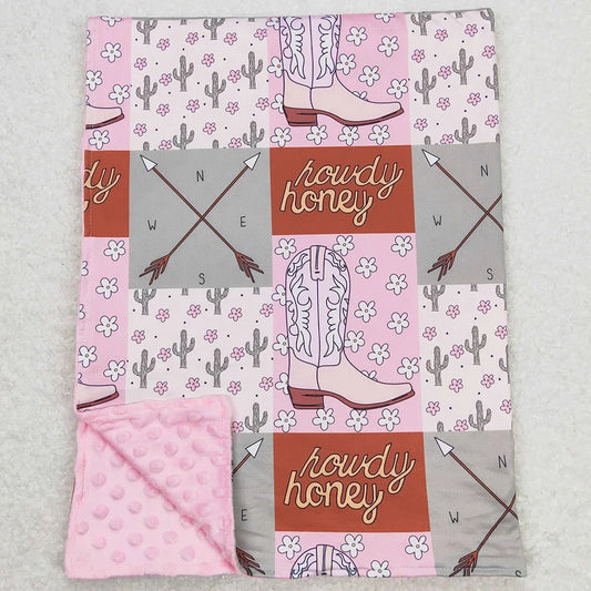 Howdy Honey Minky Blanket