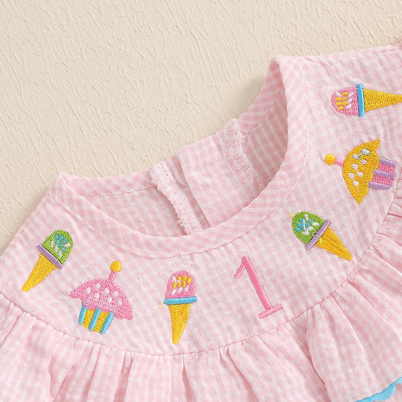 Smocked Birthday Girl Bubble