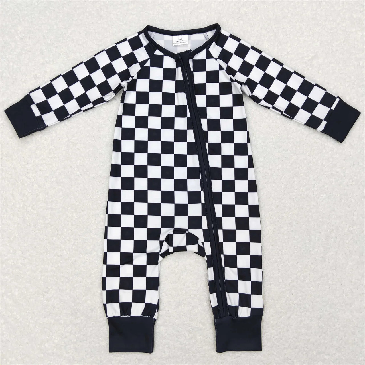 Black Checker Bamboo Fiber Sleeper