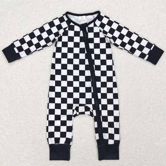 Black Checker Bamboo Fiber Sleeper