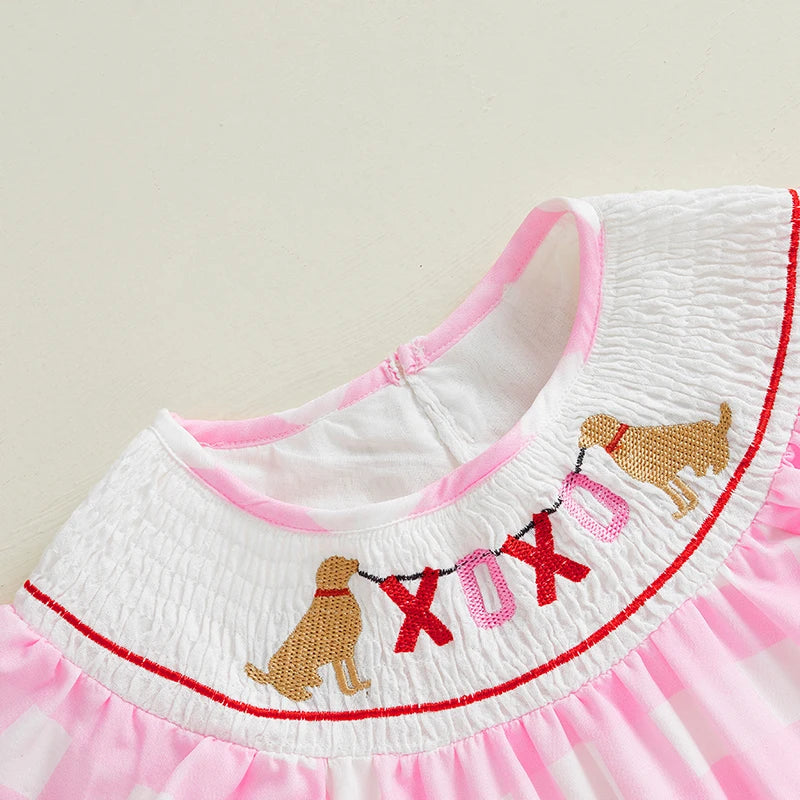 Girls Smocked XOXO Dress