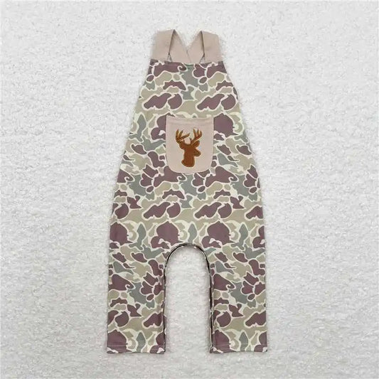 Boys Retro Camo Overalls