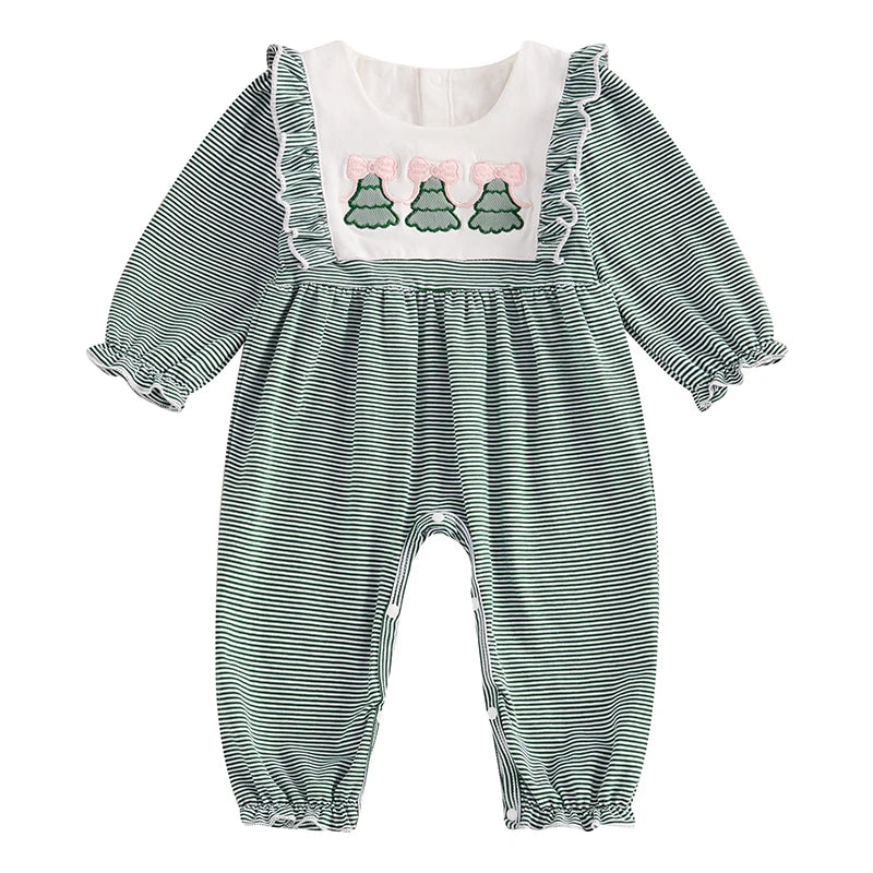 Christmas Bow Romper