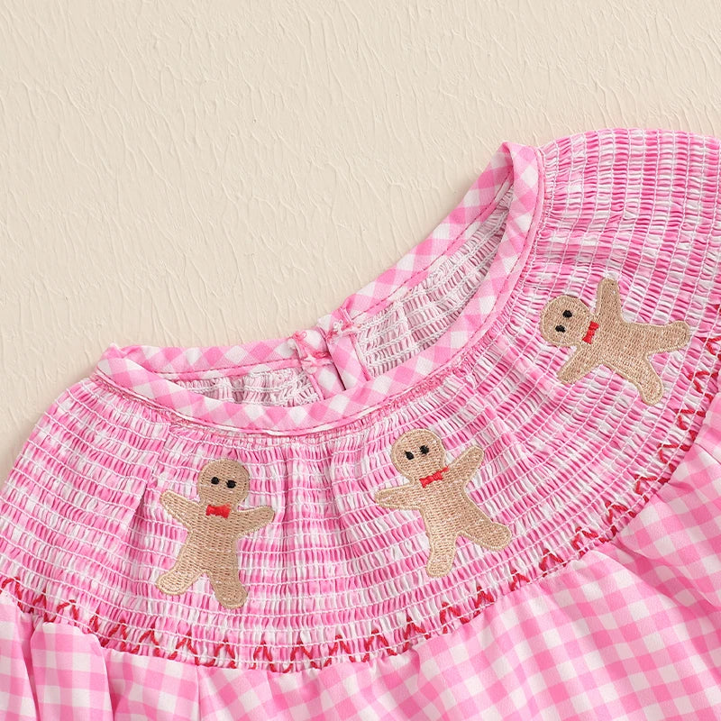 Smocked Christmas Santa/Gingerbread Bubble
