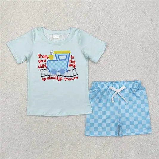 Gingham Biblical Train Set